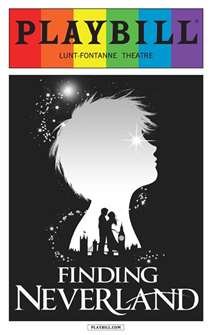 Finding Neverland the Musical - June 2015 Playbill with Rainbow Pride Logo 